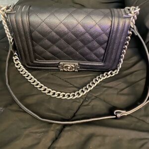 Chic Black Quilted Chain Shoulder Bag “lookalike”